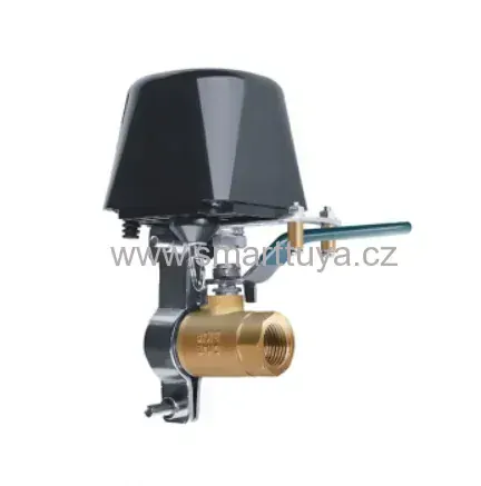 WiFi chytrý motorizovaný zavírač ventilů voda/plyn DN20 - 3/4"  - TUYA, Android/iOS
