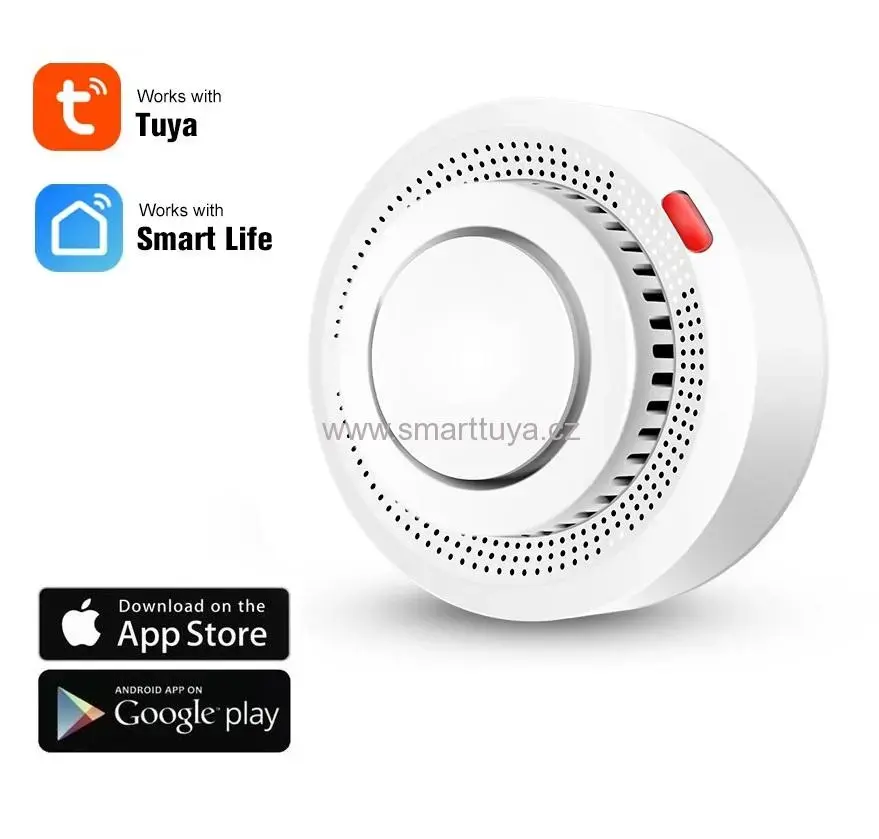 Wi-Fi Smart kouřový detektor- TUYA, Android/iOS