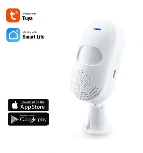 Wi-Fi chytrý pohybový PIR detektor s vestavěnou sirénou  – TUYA, Android/iOS