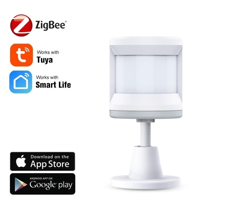 Zigbee pohybový PIR detektor 150° –TUYA, Android/iOS
