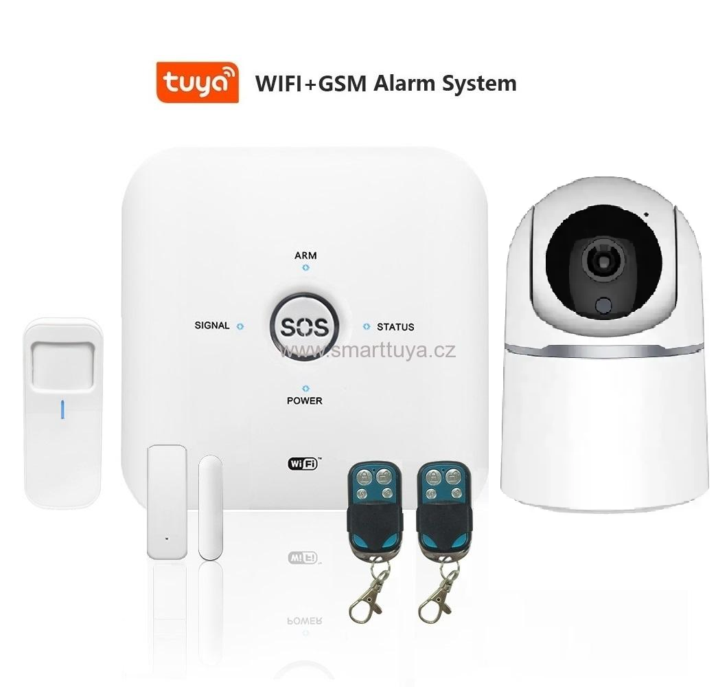 Wi-Fi / GSM alarm systém s 5.0Mpx vnitřní IP kamerou - TUYA, Android,iOS