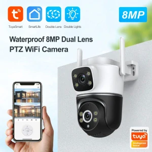 WiFi Smart venkovní DUAL kamera 2*4MP se zvukem - TUYA