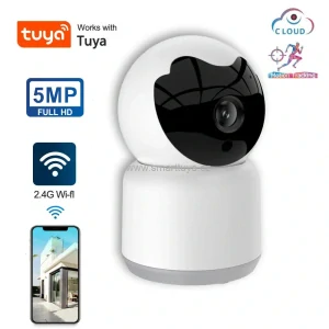 5.0 Mpx WiFi mini vnitřní otočná IP kamera se zvukem- TUYA