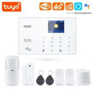 Wi-Fi + 4G GSM /RFID/ LCD zabezpečovací systém SMART - TUYA, Android,iOS