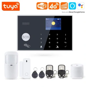 Wi-Fi + 4G GSM /RFID/ LCD zabezpečovací systém SMART - TUYA, Android,iOS