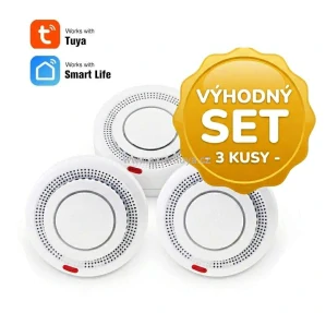 VÝHODNÝ SET 3x WiFi kouřový senzor Tuya