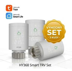 VÝHODNÝ SET 3x Zigbee chytrá termostatická hlavice AS-HY368  –TUYA
