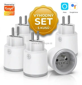 MAXI BALENÍ 5ks - TUYA WiFi chytrá zásuvka 16A s měřením spotřeby NAS-WR07W