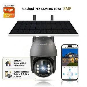 Solární otočná WiFi kamera Tuya PST-SQ-WF-3MP