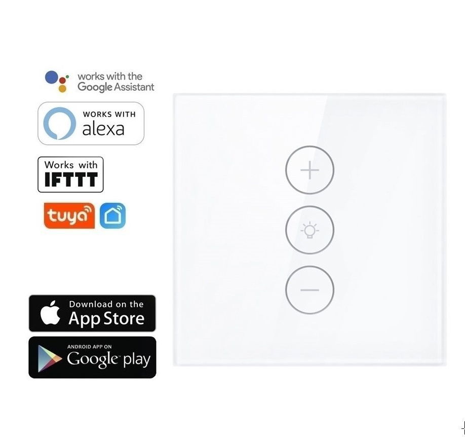 WiFi dotykový stmívací vypínač osvětlení  - TUYA, Android/iOS