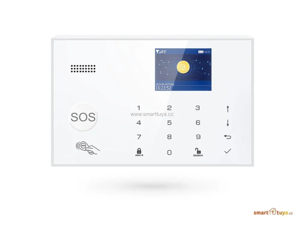 Wi-Fi + 4G GSM /RFID/ LCD zabezpečovací systém SMART - TUYA, Android,iOS