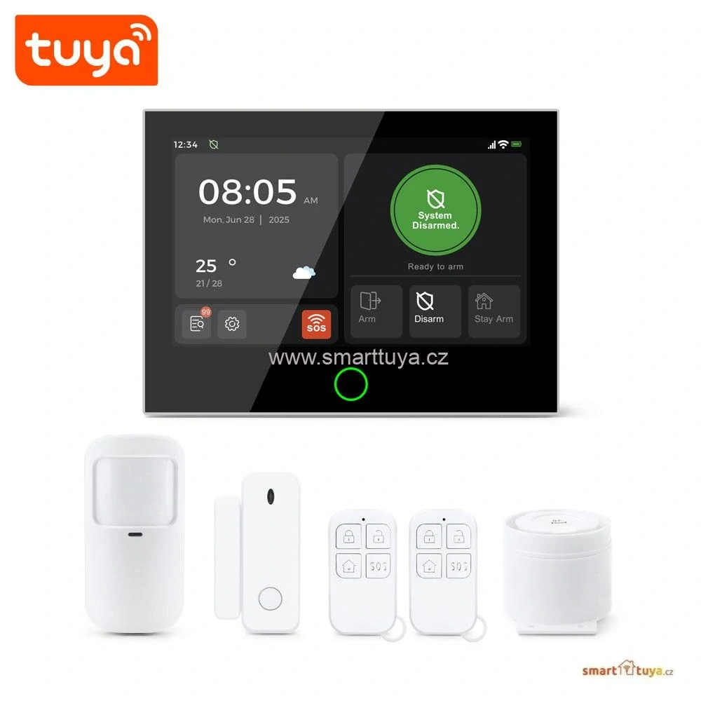 Tuya WiFi + 4G GSM alarm system HOME s 5.0MPx venkovní kamerou
