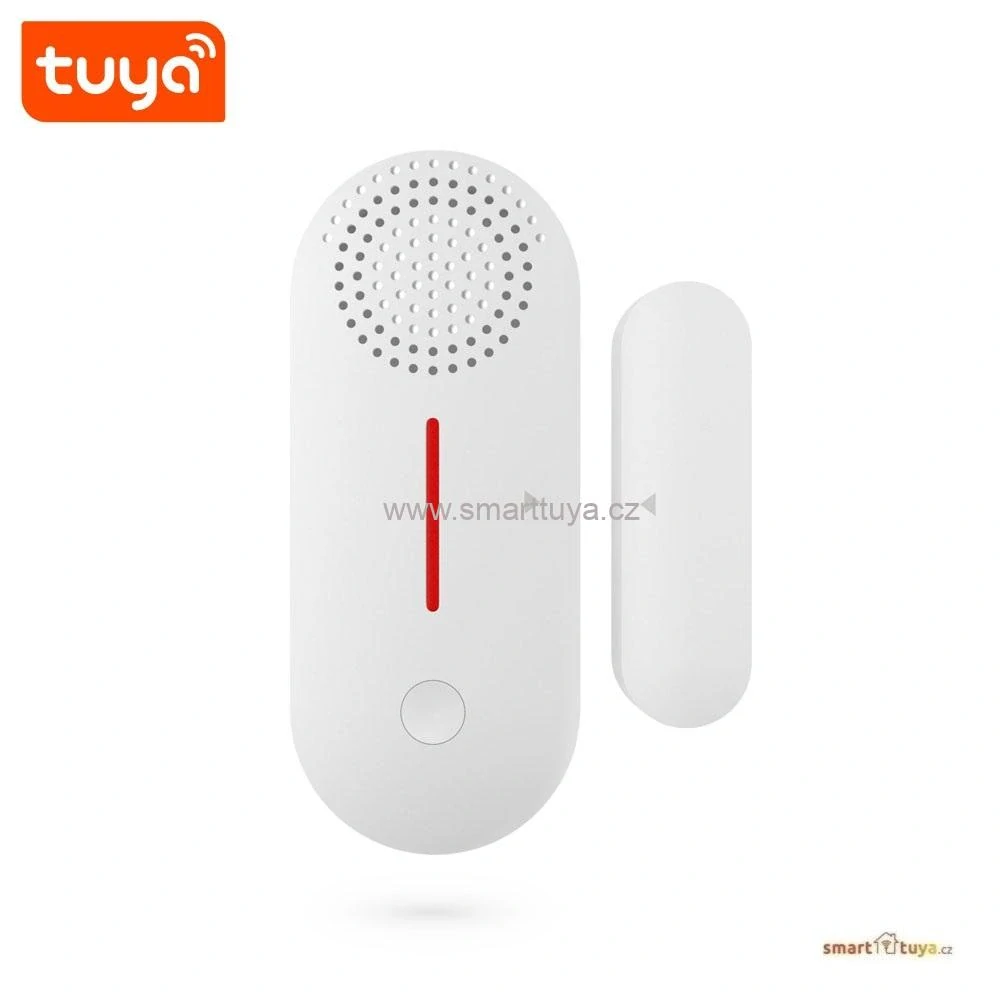 TUYA WiFi dveřní a okenní senzor s alarmem a sirénou 90dB, PST-AW301