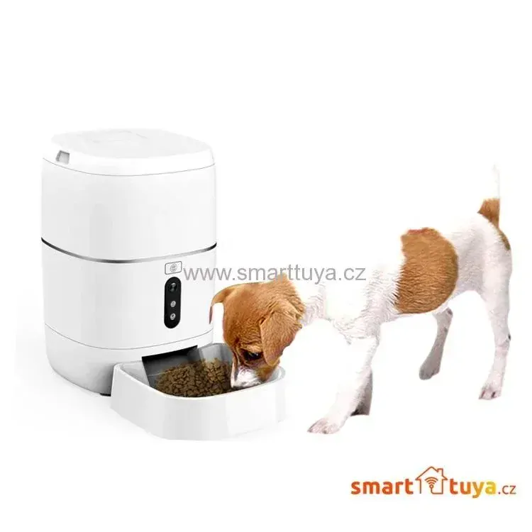 WiFi Smart automatický dávkovač krmiva pro psy a kočky, objem 6 litrů - TUYA