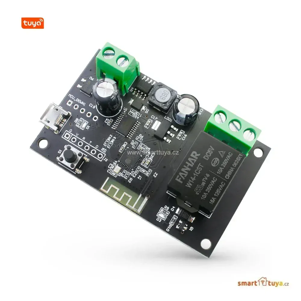 Wi-Fi nízkonapěťový spínač 5V / 7-32V, jednokanálový - TUYA