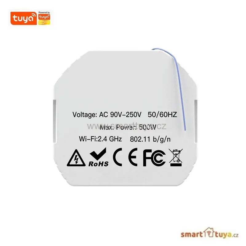 Wi-Fi + RF mini vestavný spínač pro ovládání rolet a žaluzií + s dálkovým ovladačem- TUYA