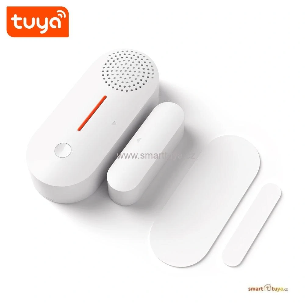 TUYA WiFi dveřní a okenní senzor s alarmem a sirénou 90dB, PST-AW301