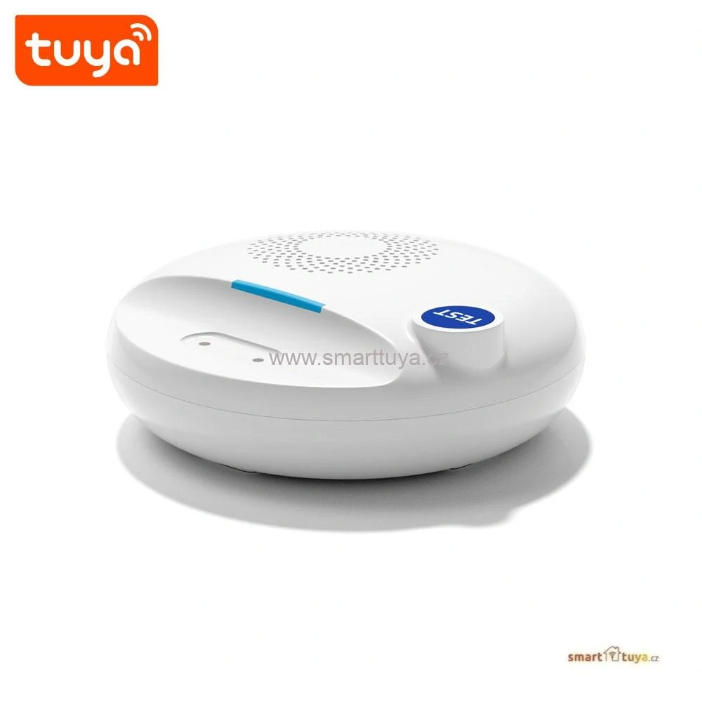 TUYA WiFi detektor úniku vody se 100dB sirénou a duální detekcí, PST-SW107W