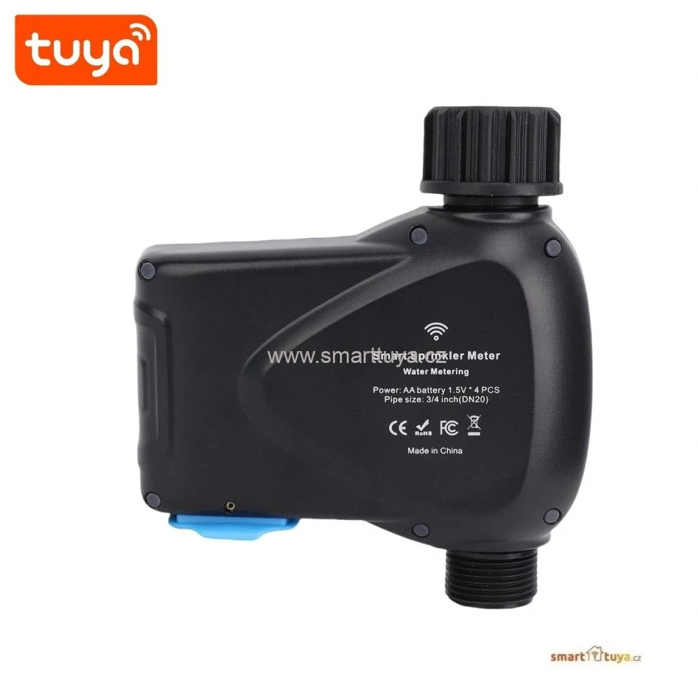 Tuya chytrý WiFi zavlažovací ventil PRO s průtokoměrem (PST-WV05W)