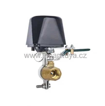 WiFi chytrý motorizovaný zavírač ventilů voda/plyn DN15 - 1/2"  - TUYA, Android/iOS