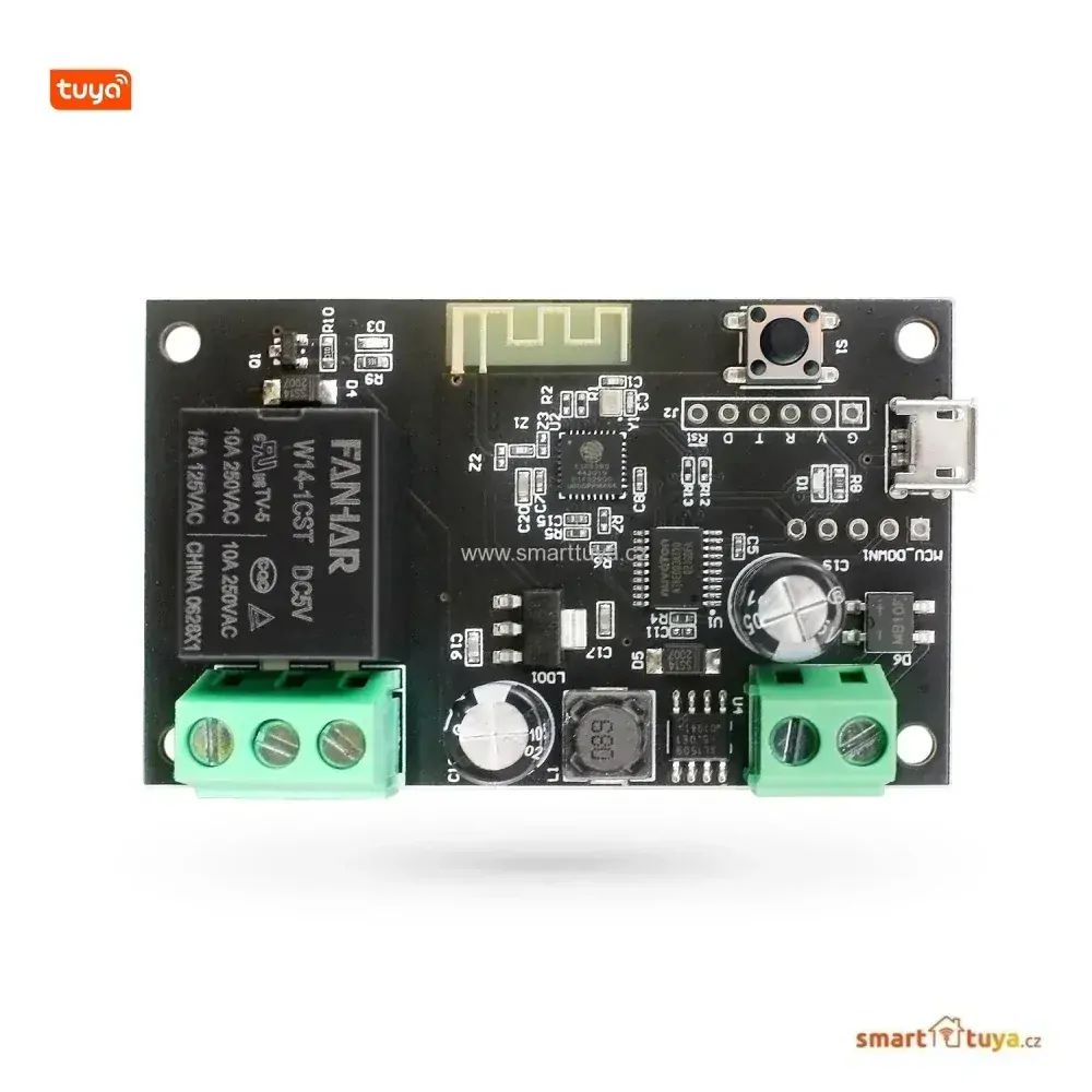 Wi-Fi nízkonapěťový spínač 5V / 7-32V, jednokanálový - TUYA