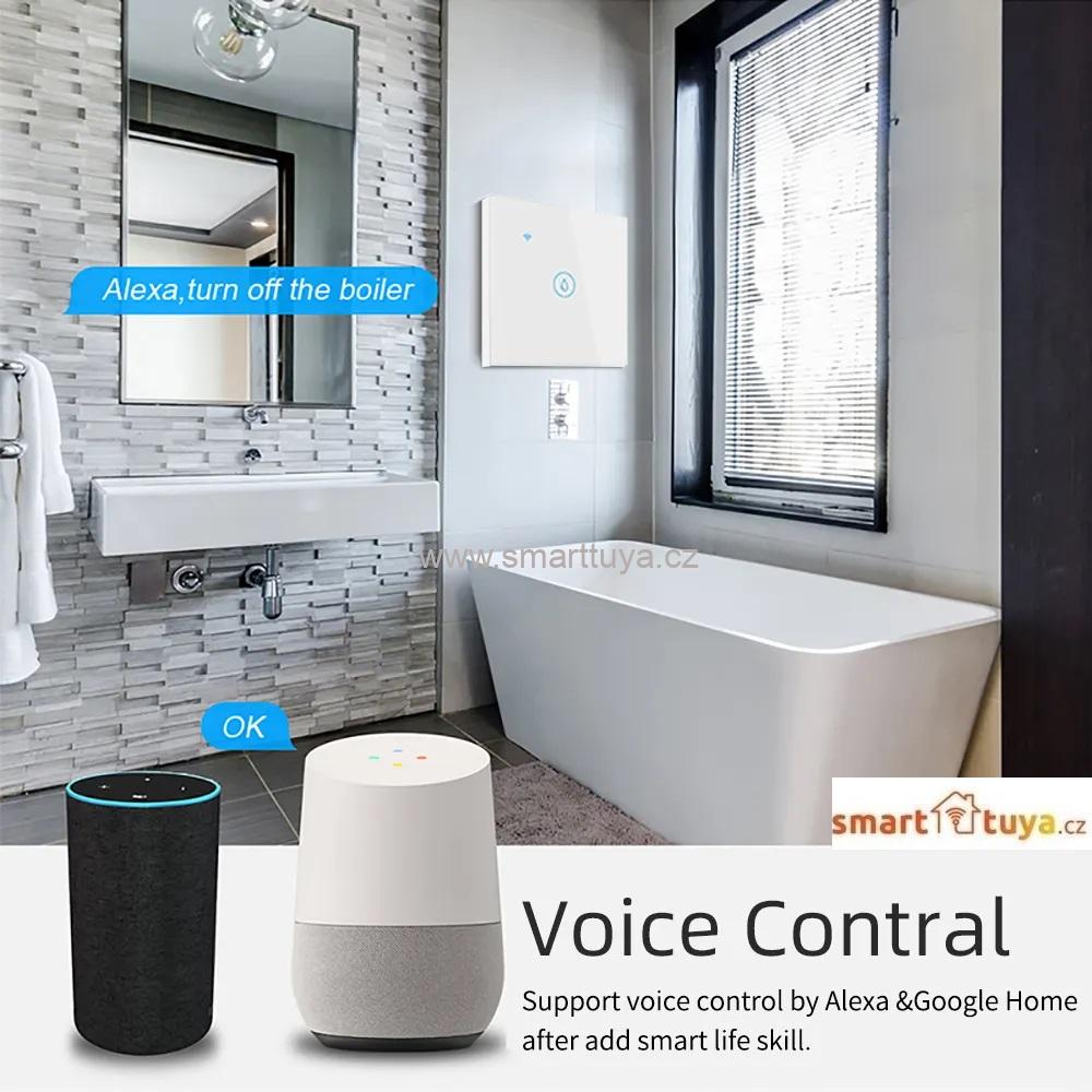 Zigbee chytrý spínač pro ohřívače vody (bojlery), 20A  - TUYA, Android/iOS