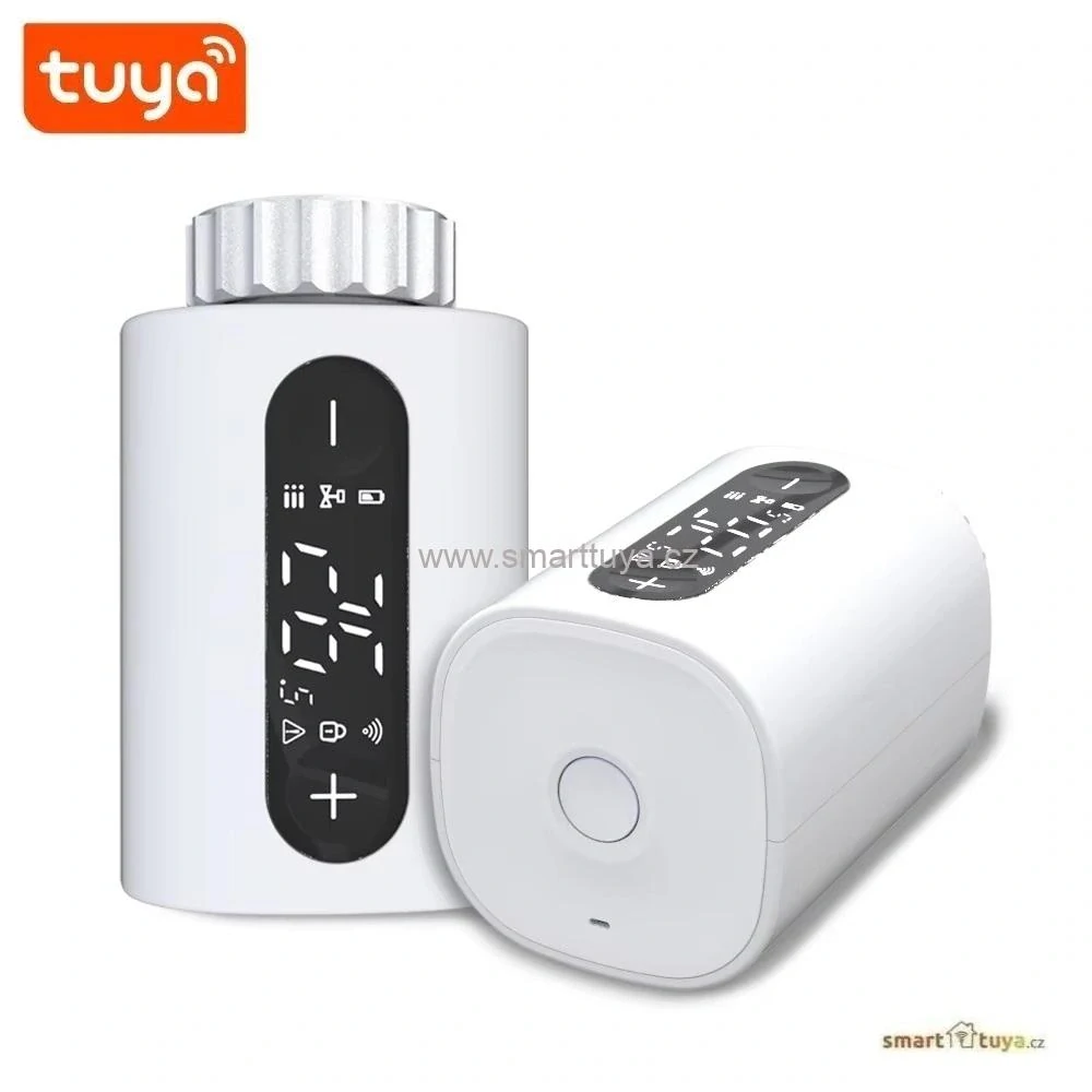 Zigbee chytrá termostatická hlavice s LED displejem – TUYA, Android/iOS