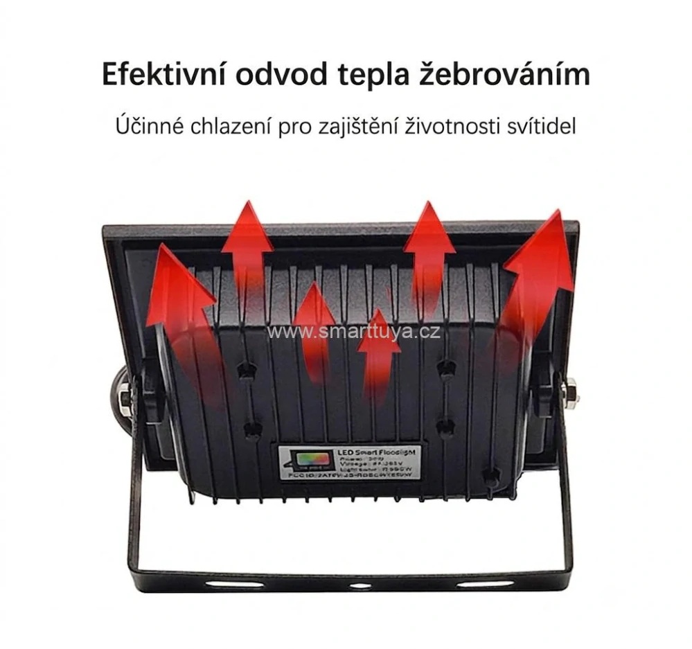 WiFi venkovní chytrý RGBCW LED reflektor Tuya - 30W  (PST-FL-30W)