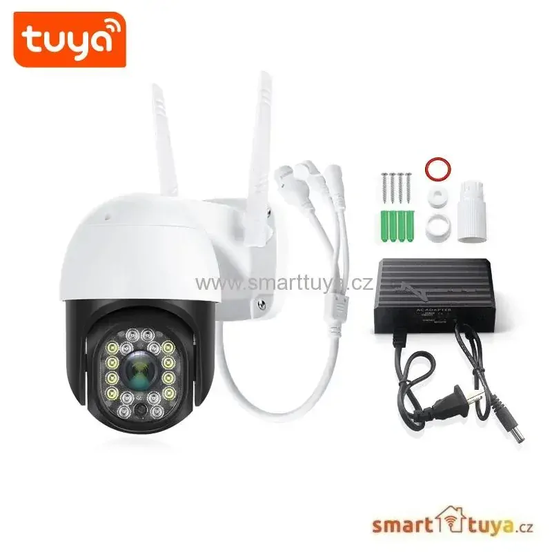3.0 Mpx WiFi venkovní mini otočná IP kamera se zvukem - TUYA