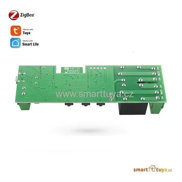 Zigbee nízkonapěťový spínač 5V / 7-24V, dvoukanálový + RF433 - TUYA, Android/iOS
