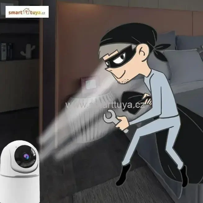 3.0 Mpx WiFi vnitřní otočná IP kamera se zvukem, superHD 1536P - TUYA