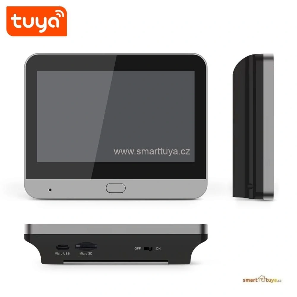Tuya inteligentní WiFi digitální dveřní kukátko PST-DB06T (3.0MP, 4.3" LCD)