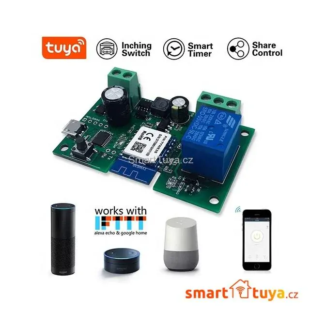 Wi-Fi nízkonapěťový spínač 5V / 7-32V - TUYA