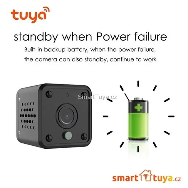 2.0 Mpx WiFi mini IP kamera FULL HD 1080P - TUYA