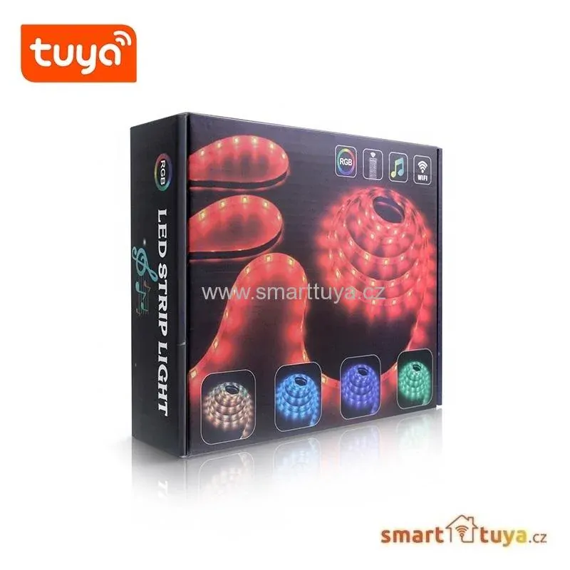 WiFi RGB LED sestava - 2 x 5 metrů | 24 W | 30LED/m | IP65-vodotěsný | IR ovládání | - TUYA, Android/iOS