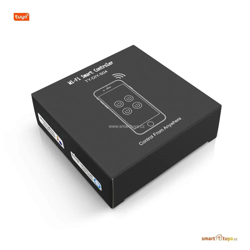 Wi-Fi nízkonapěťový spínač 5V / 7-32V, čtyřkanálový - TUYA
