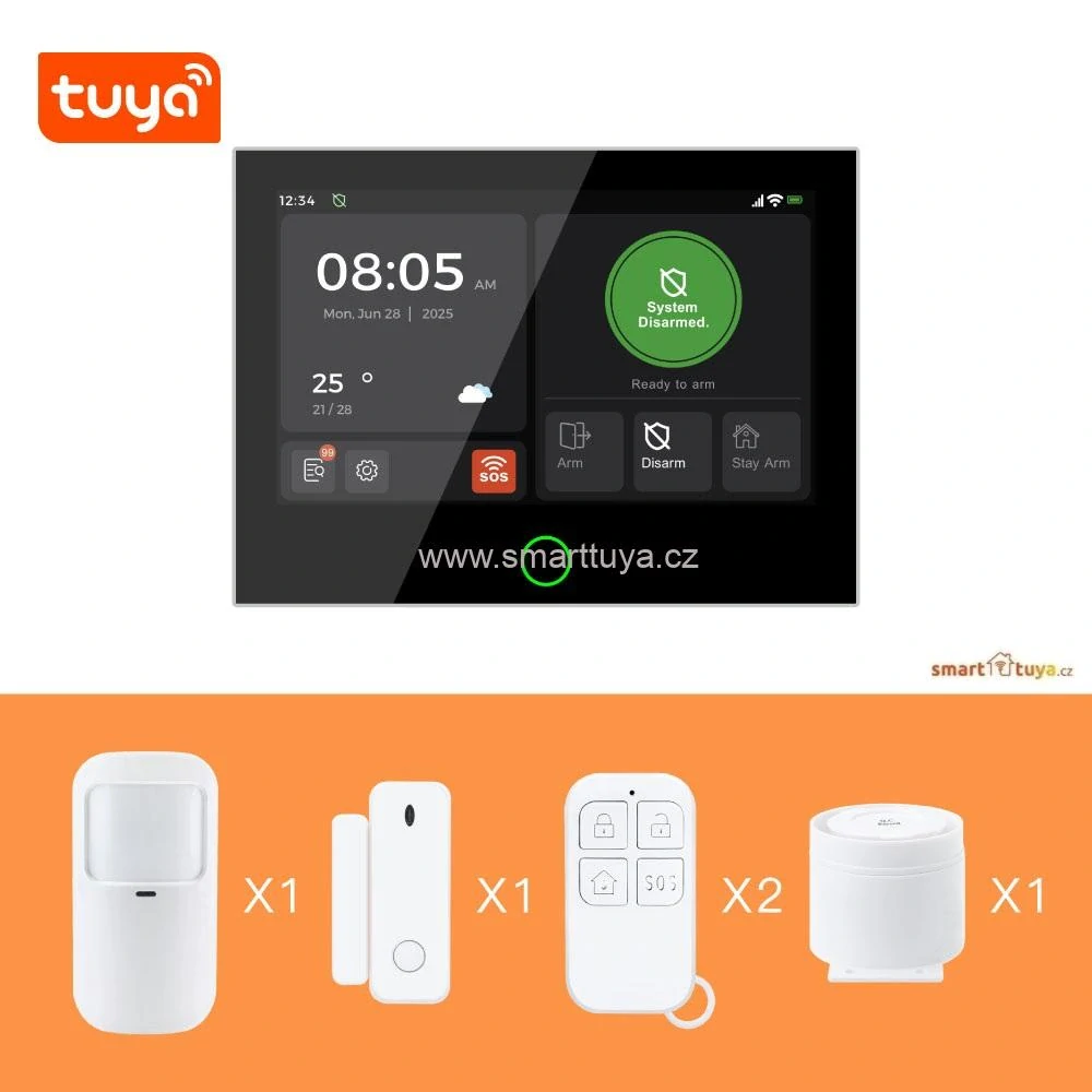 Tuya WiFi + 4G GSM alarm system HOME s 5.0MPx venkovní kamerou