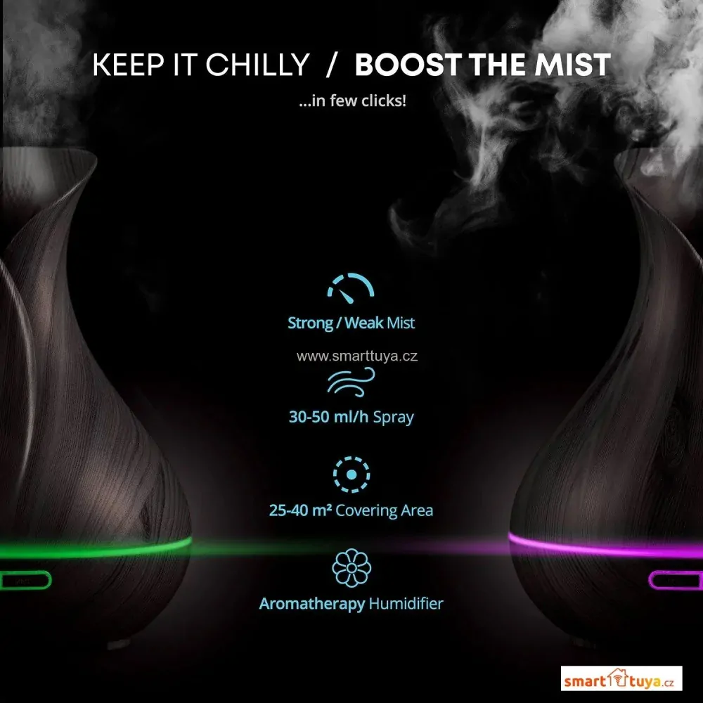 WiFi TuyaSmart Aroma difuzér ovládaný aplikací